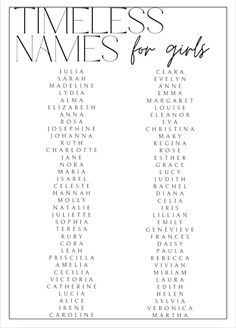 60 girls names that age perfectly 70s Names, Indigenous Names, Good Girl Names, Timeless Baby Names, Victorian Baby Names, British Baby Names, List Of Girls Names, Indian Names