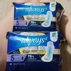 2 Packs Of 15 Pads = 30 Pads Total Mestrasion Pad, Used Tires Crafts, Always Pads, Hospital Admit, Tire Craft, Hospital Admit Hand Pics, Pads Tampons, Emergency Bag, Menstrual Pads