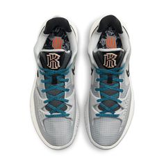 Nike Kyrie Low 4 'Grey Fog Sapphire' CW3985-004 Nike Kyrie Low 4, Kyrie Low 4, Zapatillas Nike Basketball, Camo Shoes, Preppy Shoes, Womens Basketball Shoes, Orange Shoes, Nike Basketball Shoes, Nike Kyrie