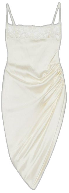 Elegant Silk Draped Skirt For Party, Elegant Silk Draped Skirt For Weddings, Chic Ruched Draped Skirt For Night Out, Elegant Fitted Draped Skirt For Wedding, Elegant Wedding Draped Skirt, Silk Draped Skirt For Party, Formal Fitted Draped Skirt With Folds, Elegant Wedding Dress With Asymmetrical Skirt, Fitted Feminine Dress With Asymmetrical Skirt