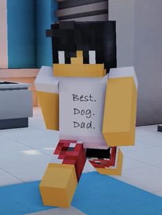 Aaron Lycan wearing a shirt that reads Best. Dog. Dad Aaron From Aphmau, Aphmau Pfp, Aaron Aphmau, Aphmau Funny, Aphmau Aaron, Aaron Lycan