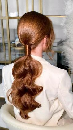 Elegant Wedding Hairstyles, Elegant Wedding Hair, Peinados Fáciles Para Cabello Corto, Low Ponytail, Hair Dye Colors, Easy Hairstyles For Long Hair, Elegant Hairstyles, Aesthetic Hair, Gorgeous Hair