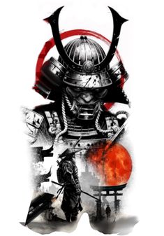 an image of a samurai with horns on his head