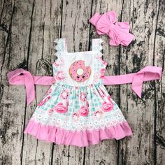 High Quality Summer Dress For Girls Brand New Price Not Included Accessories Material:97%Cotton,3% Spandex Donut Dress, Dress For Girls, Girls Dresses Summer, New Price, Milk Silk, Kids' Dresses, Summer Dress, Donuts, For Girls