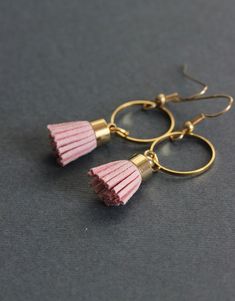 Pink Small Hoop Metal Jewelry, Pink Gold Dangle Earrings With Ear Wire, Pink Brass Dangle Jewelry, Pink Gold Small Hoop Jewelry As Gift, Pink Gold Small Hoop Jewelry For Gift, Pink Gold Hoop Earrings Gift, Pink Gold Dangle Earrings For Pierced Ears, Pink Gold Small Hoop Earrings For Gift, Pink Gold Small Hoop Earrings Gift