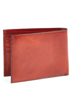 A removable ID passcase adds to the convenience of a supple leather wallet with a sleek silhouette. Style Name:Bosca Id Passcase Wallet. Style Number: 364864. Cognac, Leather Wallet, Card Slots, Slots, Nordstrom, Sleek, Wallet, Leather