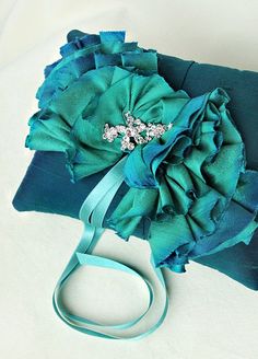 Teal Teal Palette, Flower Fascinator, Aqua Mint, Teal Wedding, Ring Bearer Pillow, Shades Of Teal, Ring Pillow, Bridal Sash, Shades Of Turquoise