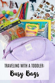 travel with a toddler busy bags