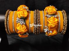 "Elegant and trendy, it makes your complete attire look so amazing. These bangles are an \"All Occasion Jewellery\". Be it a festival or a party or an outing, these bangles always enhance your personality. Keep away from fire and corrosive liquids." Wedding Chura, Festival Dance, Bridal Chura, Navratri Dress, Indian Flowers, Water Perfume, Pearl Bangle, Store Jewelry, Bangles Indian