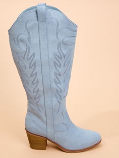 These dreamy-heeled boots are detailed with western-inspired stitching that adds a touch of rustic charm to your look, bringing out your inner cowgirl spirit. The wide width and wide calf design ensure a comfortable fit that accommodates various foot sizes and shapes, allowing you to step out with confidence and ease. Western Knee-high Boots With Stacked Heel, Western Wide Calf Heeled Boots With Stacked Heel, Western Style Wide Calf Heeled Boots With Stacked Heel, Western Style Knee-high Boots For Rodeo, Western Style Knee-high Boots For Spring, Spring Western Style Knee-high Boots, Western Wide Calf Knee-high Boots With Stacked Heel, Western Wide Calf Knee-high Boots For Rodeo, Spring Wide Calf Knee-high Boots For Ranch