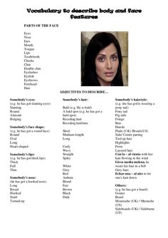 the face and head of a woman with long hair is shown in this resume format