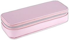 Pink Portable Rectangular Pencil Case, Pink Portable Pencil Case, Pink Rectangular Pencil Case With Zipper, Rectangular Pink Pencil Case With Zipper, Pink Pencil Case With Pen Slots, Everyday Pink Pencil Case With Zipper, Pink Zipper Pouch Pencil Case For Personal Use, Pink Pencil Case With Pen Holders, Pink Pencil Case With Zipper Closure As Gift