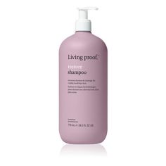 Living Proof Restore Shampoo is gentle shampoo for dry, damaged hair that when used as part of the Restore System helps hair behave like it was not damaged at all. The Restore System is designed to work together to help dry, damaged hair appear visibly healthier. Instantly restores damaged hair cuticles so they act more like new. Restores moisture levels to be more like that of healthier, undamaged hair. Helps to repel dirt and oil so you can shampoo and style less often for a healthier hair car Living Proof Shampoo, Conditioner For Dry Damaged Hair, Restore Damaged Hair, Star Beauty, Healthy Hair Care, Hair Cleanse, Citrus Fragrance, Healthier Hair, Dry Damaged Hair