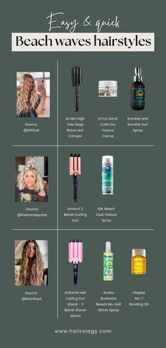 Beach Waves Hairstyles, Three Barrel Curling Iron, Beach Wave Spray, Summer Beach Waves, Beach Waves Hair, Wave Hairstyle, Surf Spray, Wave Spray