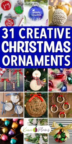 DIY Christmas ornaments are a great way to add a personal touch to your holiday decor. From rustic handmade Christmas decorations to personalized Christmas ornaments, these easy DIY holiday crafts make your Christmas tree decor unique. Explore Christmas tree ornament ideas, perfect for beginners or experienced crafters. Create festive Christmas crafts or DIY holiday gifts or even projects to sell. These homemade Christmas ornaments will bring a warm, creative vibe to your holiday season. Tree Ornament Ideas, Clear Glass Christmas Ornaments, Easy Diy Holiday Crafts, Diy Holiday Crafts, Homemade Christmas Ornaments, Beautiful Christmas Ornaments, Diy Christmas Ornament, Diy Holiday Gifts, Wood Christmas Ornaments