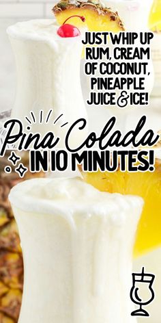 Pina Colada Blender Alcohol Drinks Recipes, Frozen Fruit Alcohol Drinks, Pina Colada Recipe In A Pineapple, Recipes Using Cream Of Coconut, Pineapple Coconut Drink, Orange Alcoholic Drinks, Coconut Milk Cocktail, Easy Pina Colada Recipe, Cocktails Made With Rum