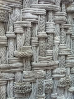 an up close photo of woven material