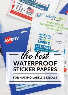 the best waterproof sticker labels and decals for making labels & decals