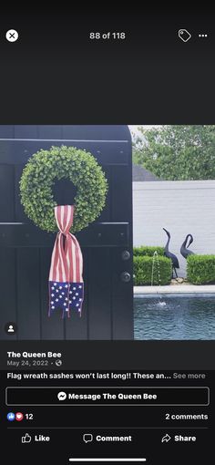 the screen is showing an image of a man in shorts and a flag scarf on his head