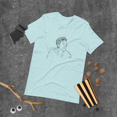 BTS RM Dynamite Era Short-Sleeve Unisex T-Shirt. BTS tshirt. Rm fan art tee. by MultiFandomFans on Etsy Rm Fan Art, Rm Dynamite