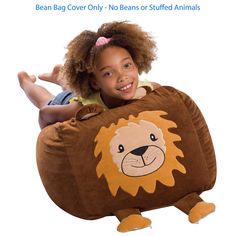 Room cleanup has never been easier or more enjoyable with this adorable stuffed animal bean bag chair cover from Posh Creations. If stuffed animals are taking over your house, but you can't bear to part with any of them, we have the perfect solution. Kids Lounger, Small Bean Bags, Stuffed Animal Bean Bag, Animal Chair, Large Bean Bags, Bean Bag Chair Covers, Toddler Chair, Kids Bean Bags, Bean Bag Covers