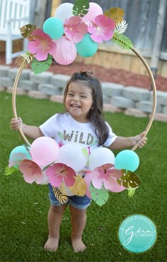 Two Wild Birthday Party, Two Wild Birthday, 2nd Birthday Party For Girl, Flamingo Birthday Party, Luau Birthday Party, Birthday Photo Props