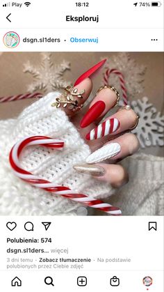 Nails Winter 2023, Love Heart Nails, Almond Acrylic Nails Designs, Christmas Press On Nails, Nail Pink, Valentines Day Nail, Nails Medium Length, Press On Nails Medium