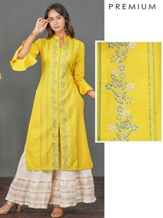 Ikkat Kurtis, Kurtis Designs, Ethnic Kurti, Bed Duvet, Embroidered Suit, Silk Kurti