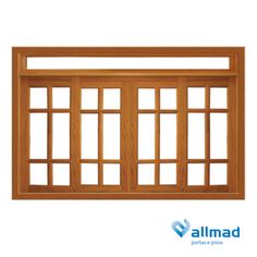 an image of a wooden window on a white background