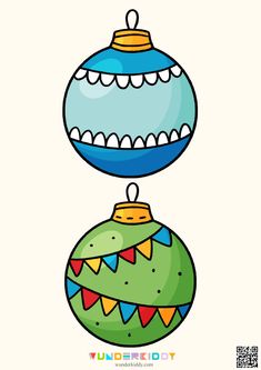 a cartoon christmas ornament hanging on a string with the words happy holidays written below it