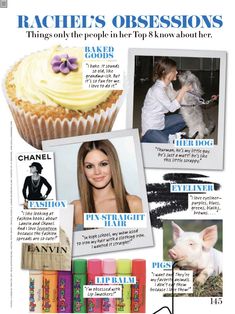 a magazine cover with pictures of people and animals on the page, including an image of a