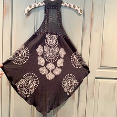 Free People Crochet Halter Top...New...Never Worn. Gray Bohemian Tops For Summer, Gray Bohemian Summer Tops, Gray Sleeveless Bohemian Top, Gray Bohemian Sleeveless Top, Free People Crochet, Crochet Halter Top, Crochet Halter, Crochet Halter Tops, Free People Tops