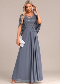 Color:Dusty Blue;Size:S;Size:M;Size:L;Package Contents:1 X Dress;Occasion:Work;Style:Elegant; Mother Of The Bride Or Groom Dresses, Dresses For 25th Wedding Anniversary, Dusty Blue Mother Of Bride Dress, Dusty Blue Mother Of The Groom Dresses, Blue Wedding Dress Plus Size, Dusty Blue Mother Of The Bride Dress, Mother Of The Bride Dresses Long Fall, Plus Size Mother Of The Groom Dresses, Mother Of The Groom Dresses Over 50