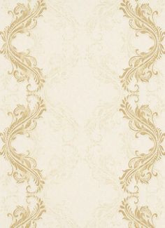 Etta Ornamental Scroll Stripe Wallpaper in Beige and Cream design by BD Wall Ornamental Scroll, Wedding Card Frames, Cream Design, Wall Ar, Stripe Wallpaper, Cream Wallpaper, Vintage Invitations, Striped Wallpaper, Burke Decor