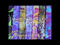 marbled fabrics with linda henies on bloombake create com - video 1