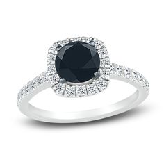 Black Diamond Engagement Ring, Black Diamond Engagement, Engagement Ring For Her, Jared The Galleria Of Jewelry, Black Diamond Ring Engagement, Engagement Ring Sizes, Black Diamonds, Engagement Ring Styles, Shop Engagement Rings