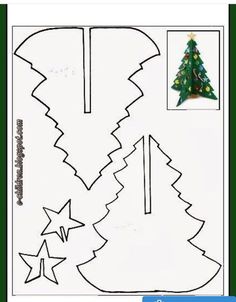 Christmas Tree Cut Out, Cardboard Christmas Tree, Christmas Decorations Diy Crafts, Easy Christmas Ornaments, Creative Kids Crafts, Christmas Paper Crafts