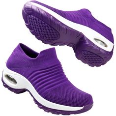 HKR Womens Walking Shoes Lightweight Platform Slip On Sneakers Good Walking Shoes, Comfortable Work Shoes, Platform Slip On Sneakers, Fitness Shoes, Comfortable Walking Shoes, Best Walking Shoes, Online Shopping Shoes, Walking Exercise, Walking Shoes Women