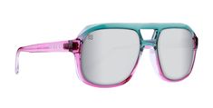 With sleek silver mirrored lenses and frames that artfully blend the hues of a pink sunset and the tranquil blue waters of the ocean, these shades pay tribute to nature's mesmerizing fusion. Embrace fearless individuality as you step into the spotlight with confidence. Wilder is more than eyewear – it's your vibrant statement, where the colors of nature meet the world of Masha. FEATURES INCLUDE Frame size: Large Finish: Gloss Interior lens tint: Silver/Gray Light Transmission: 12.85% Stainless s Summer Clear Polarized Aviator Sunglasses, Modern Pink Sunglasses For Outdoor, Pink Sunglasses For Summer Outdoor Activities, Summer Silver Mirrored Aviator Sunglasses, Pink Polarized Aviator Sunglasses For The Beach, Modern Pink Sunglasses For Beach, Summer Silver Aviator Sunglasses With Mirrored Lenses, Silver Aviator Sunglasses With Mirrored Lenses For Summer, Retro Pink Sunglasses With Mirrored Lenses