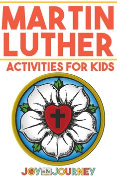 Luther Rose Craft, Reformation Day Activities For Kids, Reformation Sunday School Activities, Luthers Rose, Martin Luther Day