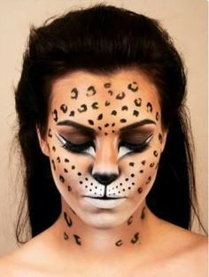 Makeup Karakter, Make Up Diy, Halloween Makeup Look, Animal Makeup