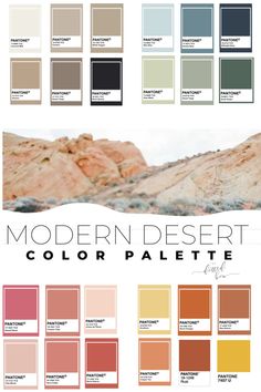 the color palette for modern desert