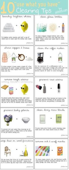 an info sheet describing the different types of items that are used to decorate furniture and home decor