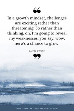 a quote from carol oveck about growth minds