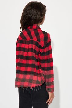 Available In Red. Flannel Long Sleeve Collar Button Down Plaid Bleached Raw Fringe Hem Model Wears Size 10/12 7/8=S, 10/12=M, 14=L, 16=XL 60% Cotton, 40% Polyester Imported | Mini Blake Fringe Hem Flannel Shirt in Red size 14 by Fashion Nova Red Flannel, S 10, Kids Tops, Red Fashion, Flannel Shirt, Fashion Nova, Size 16, Size 7, Size 10