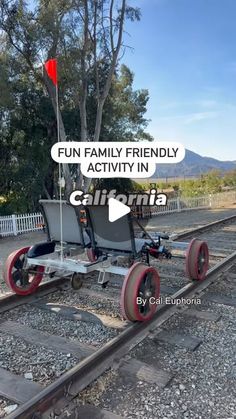 Explore California on Instagram: "This is one of the most unique and fun family friendly activities to do in California!

The Sunburst Railbike is available in THREE locations throughout the state:

Ventura County 
Mendocino County 
Sacramento County 

The Ventura experience is a fun 2 hour trip through the countryside along a historic railroad line built in 1887.  This was the first rail line connecting San Francisco and Los Angeles.

You’ll start at an iconic train depot in the town of Santa Paula. 

From there, you’ll take a relaxing spin on 2 person electric railbike through orchards, have a picnic, and stop by a local farm stand.

It’s a fun experience for the whole family!

🛤️ Sunburst Railbikes 
🗺️ 200 N 10th St, Santa Paula (the one featured here). 1 hr North of LA.

🚂 

#califo