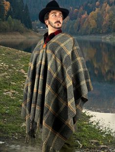 🔥 Embrace the Outdoors with Our Artisanal Shetland Wool Poncho! Introducing our 100% artisanal Shetland wool poncho, designed to meet the demands of bushcrafters, adventurers, and woodspeople who cherish tradition and quality. This timeless accessory, cherished by Spanish and Spanish American explorers for centuries, combines warmth, durability, and versatility--ideal for those frosty mornings with a warm cup of coffee. ☕🌲 ✷ Why You'll Love Our Shetland Wool Poncho: 🌟 **Artisanal Quality Craf Traditional Winter Poncho For Outdoor, Traditional Winter Outdoor Outerwear, Traditional Winter Outerwear For Outdoor, Winter Bushcraft, Bushcraft Gear, Shetland Sheep, Bushcraft Camping, Rain Poncho, Wool Poncho