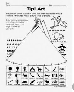 the tipi art worksheet