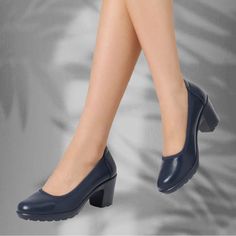 These Heeled Pumps Are Super Supportive For All-Day Comfort: When You're On Your Feet For Long Hours. The 2.8-Inch Low Block Heel, Foam Insole And Rounded Toe Adds A Comfortable Boost Of Height And Ease For Being On Your Feet For An Extended Amount Of Time! Size: 6.5 Color: Navy Blue Material: Outside- Faux Leather, Insole- 3 Layers Of Soft Foam And Latex (For Support). Heel: 2.8in Height With Tread To Prevent Slipping - Condition: Nwt (New With Tags), Excellent! * No Rips, Stains Or Tears* Casual High Heel Court Shoes For Office, Casual High Heel Court Shoes In Synthetic, Casual Synthetic High Heel Court Shoes, Casual High Heel Court Shoes, Casual Court Shoes With Reinforced High Heel, Casual High Heel Court Shoes With Padded Heel, Casual Synthetic Block Heels With Round Toe, Casual Court Shoes With Block Heel And Reinforced Heel, Casual Medium Width Block Heels For Office