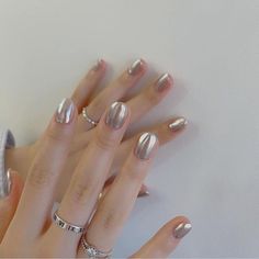 Grey Pearl Nails, Purple Pearl Nails, Cassie Howard, Nails Colorful, Aesthetic Nails, Beauty Aesthetic, Blush Nails, Nail Colours